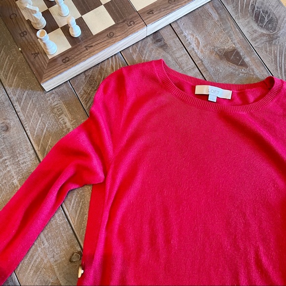 Ann Taylor Crew Side Button Sweater - Picture 6 of 8